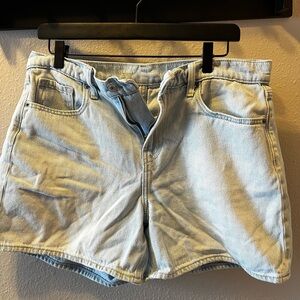 High-Waisted Baggy Jean Shorts - 5 inch inseam
